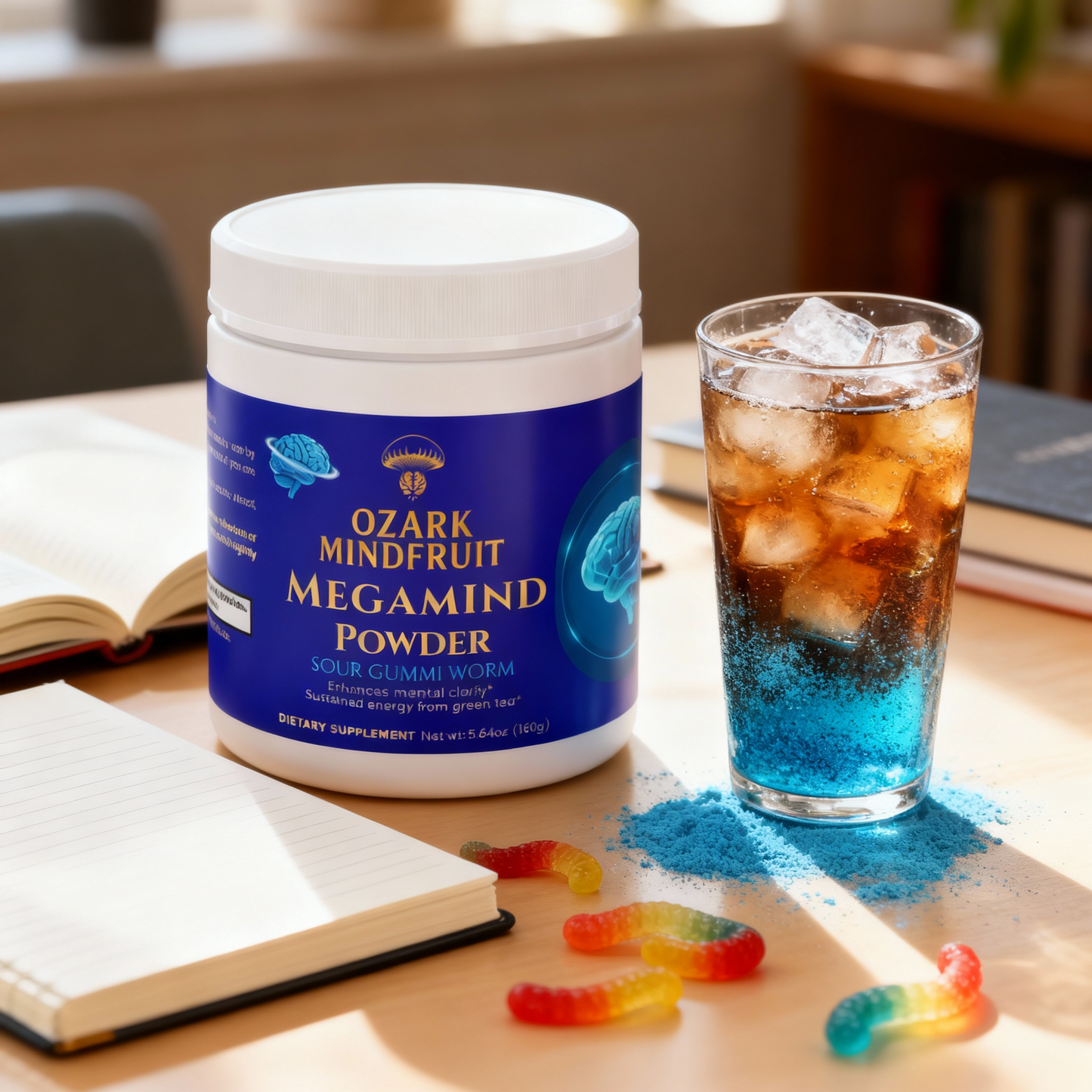 MegaMind Powder (Sour Gummi Worm)