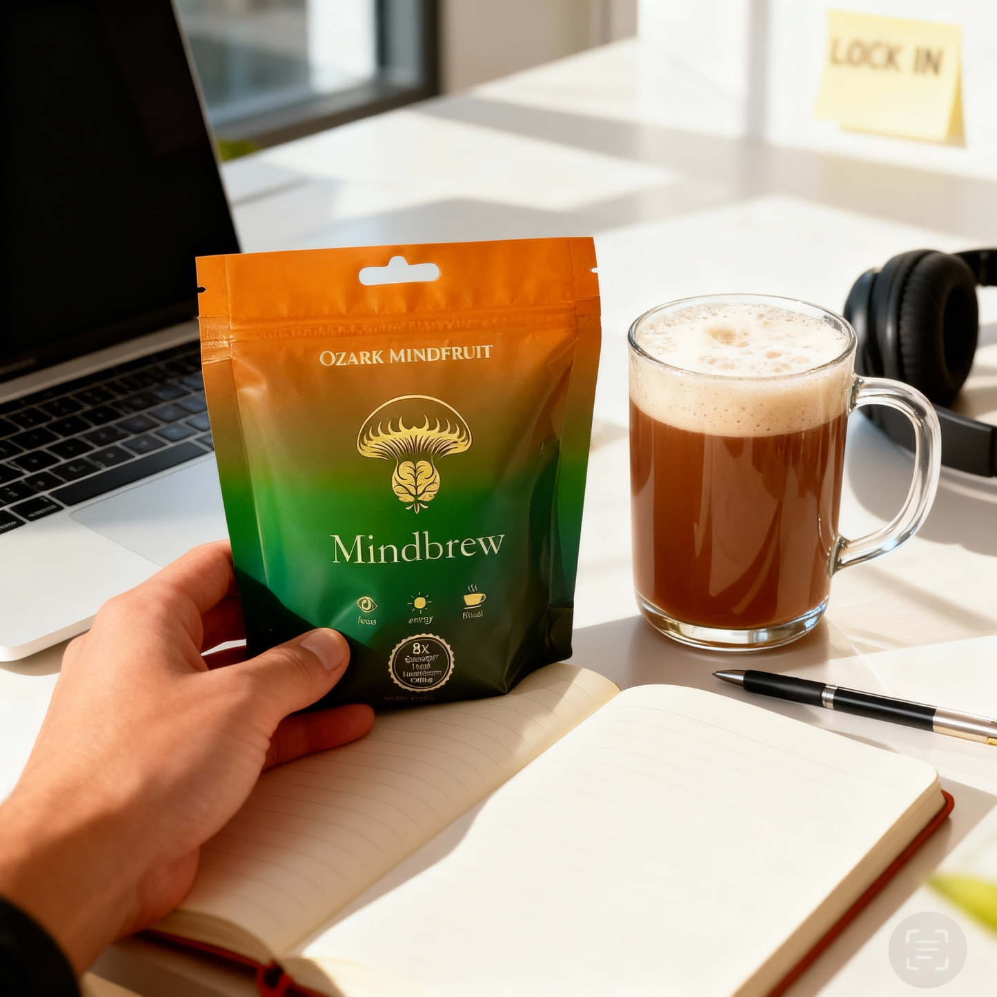 Mindbrew: Smooth Focus · Natural Energy