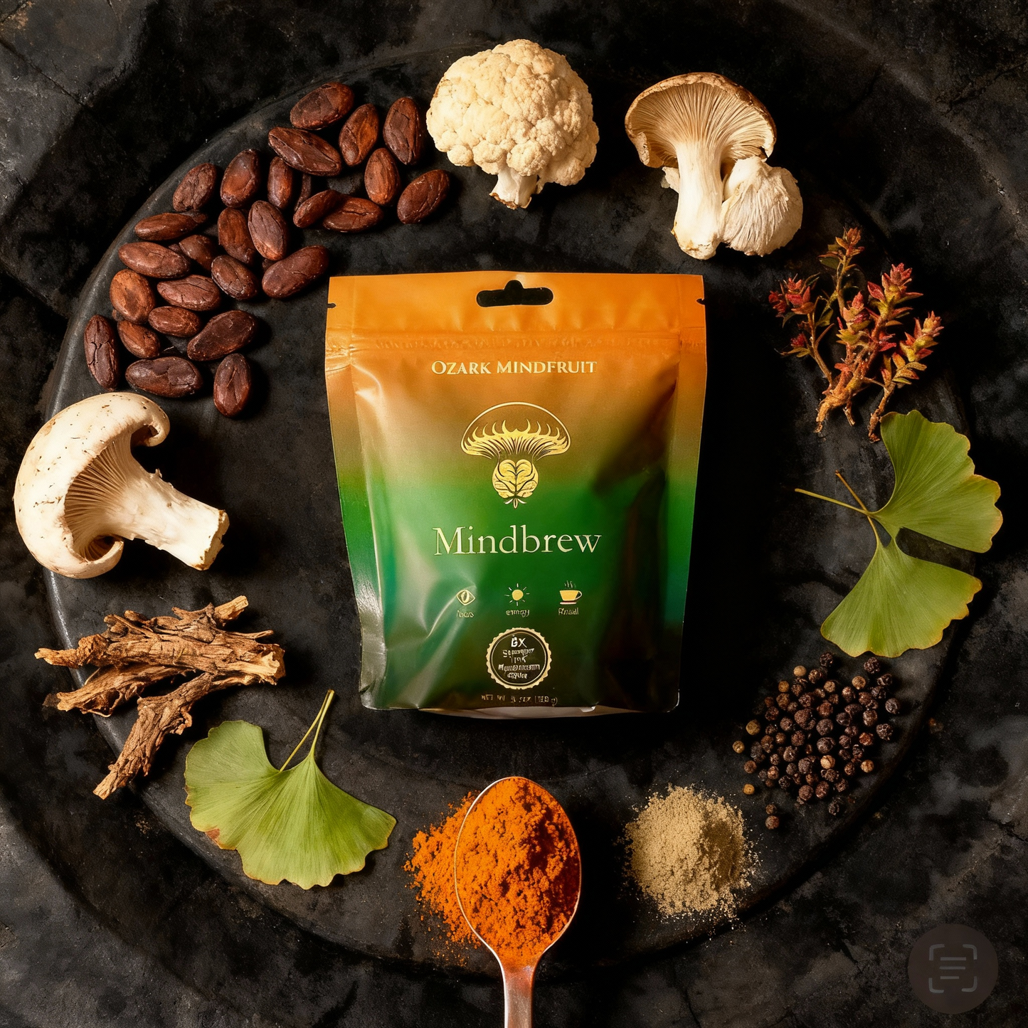 Mindbrew: Smooth Focus · Natural Energy