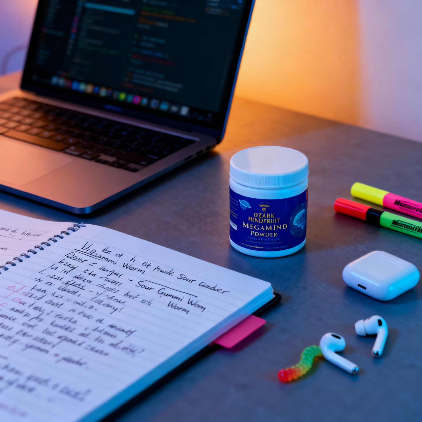 MegaMind Powder Bundle (Sour Gummi Worm)